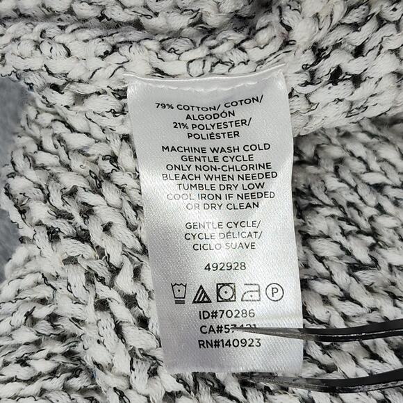 Ann Taylor LOFT Lounge Sweater Womens S Gray Half Sleeve High Low Hem Marl Knit - Picture 4 of 7